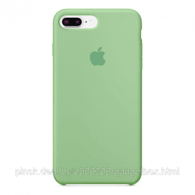 Чехол Silicone Case для Apple iPhone 7 Plus / iPhone 8 Plus, #1 Mint (Зеленая мята) - фото 1 - id-p130057976