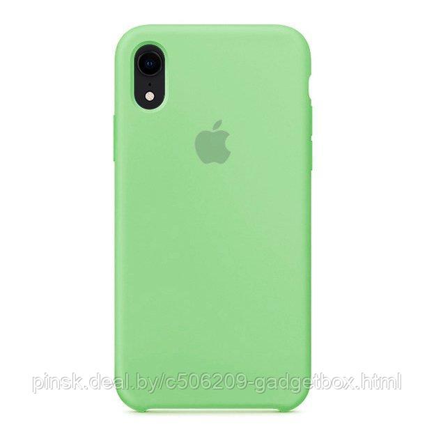 Чехол Silicone Case для Apple iPhone XR, #1 Mint (Зеленая мята) - фото 1 - id-p146124389