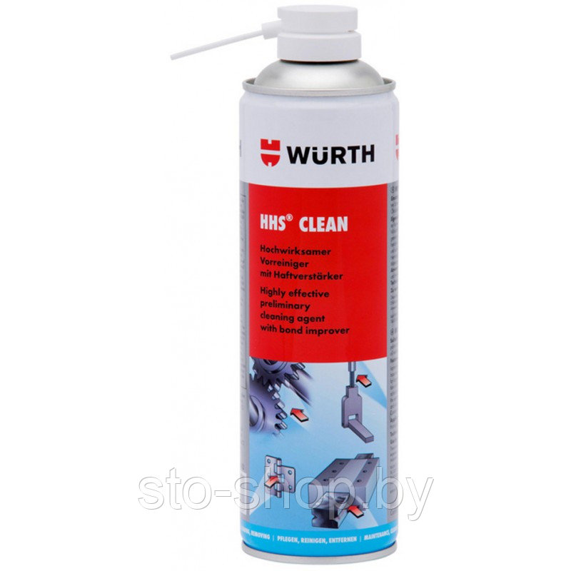 Высокоэффективный очиститель со свойствами праймера WURTH HHS Clean 500 мл - фото 1 - id-p147413677