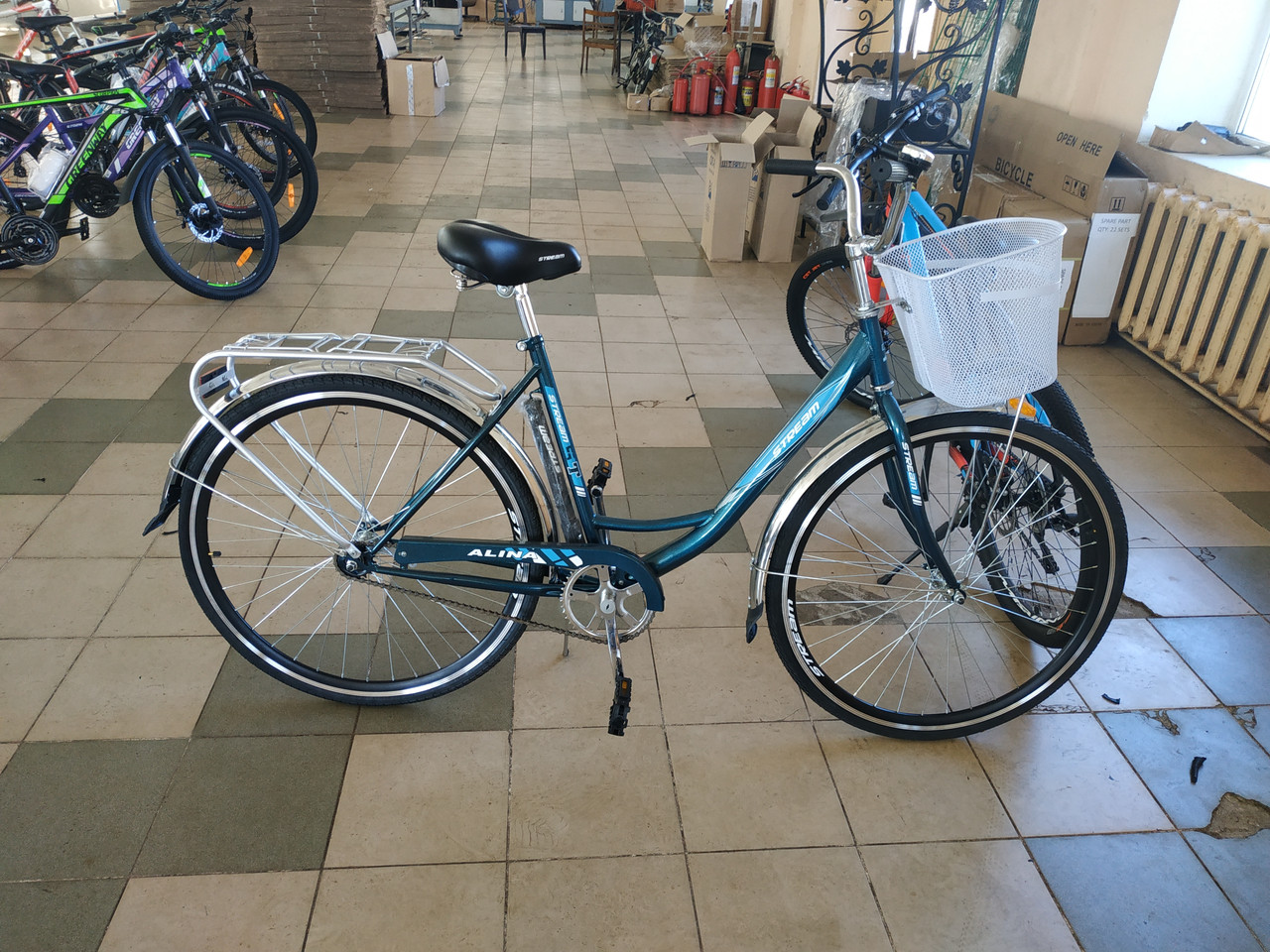 Велосипед Stream Alina 28 с корзиной (Синий): продажа, цена в Минске ...