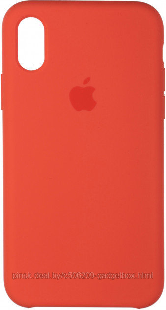 Чехол Silicone Case для Apple iPhone X / iPhone XS , #2 Apricot (Абрикосовый) - фото 2 - id-p130058047