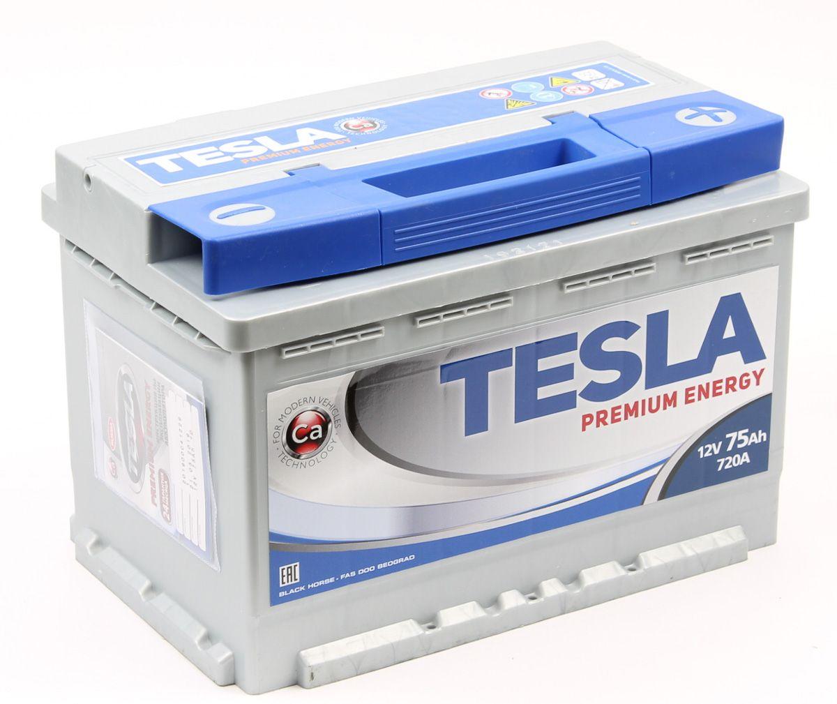 Tesla Premium Energy 75 R 75Ач 720А - автомобильный аккумулятор
