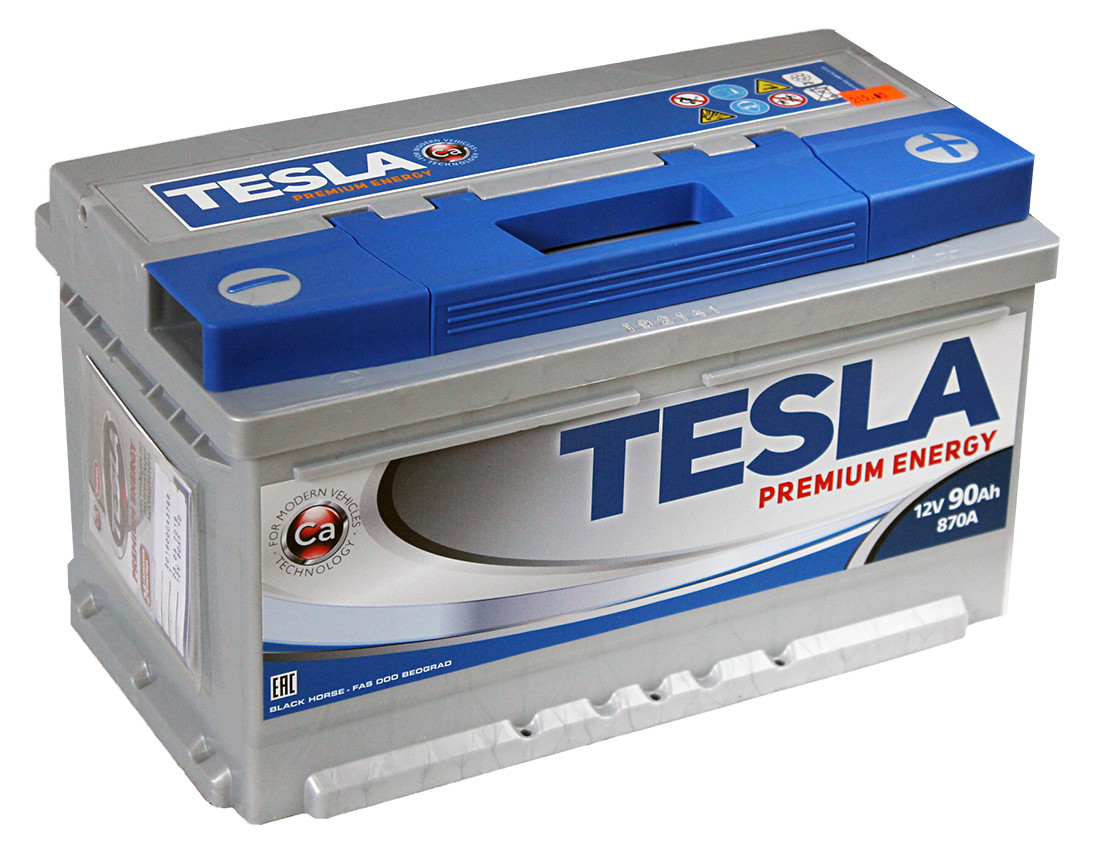 Tesla Premium Energy 90 R low 90Ач 870А - автомобильный аккумулятор