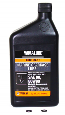 Масло трансмиссионное Yamalube GL4 SAE90 Marine Gearcase Lube 1л - фото 1 - id-p147433534