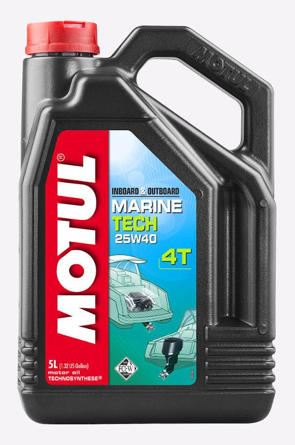 Моторное масло (4-х тактное) Motul Marine Tech 4T 25W40 5л - фото 1 - id-p147433542