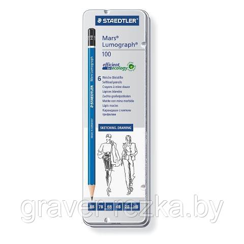 Карандаши графитные STAEDTLER Mars Lumograf 100-G6