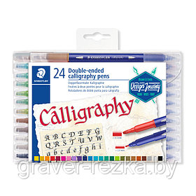 Фломастеры STAEDTLER Calligraph duo 3005TB-24