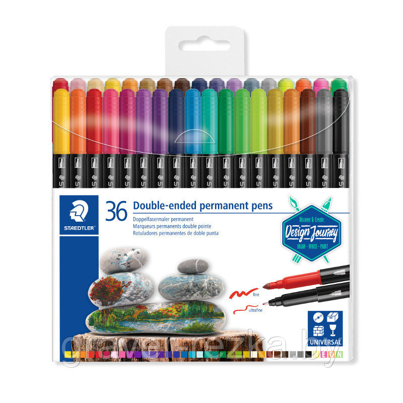 Фломастеры перманентные STAEDTLER 3187-TB36