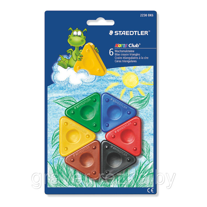 Мелки восковые STAEDTLER Noris Club 2230-BK6