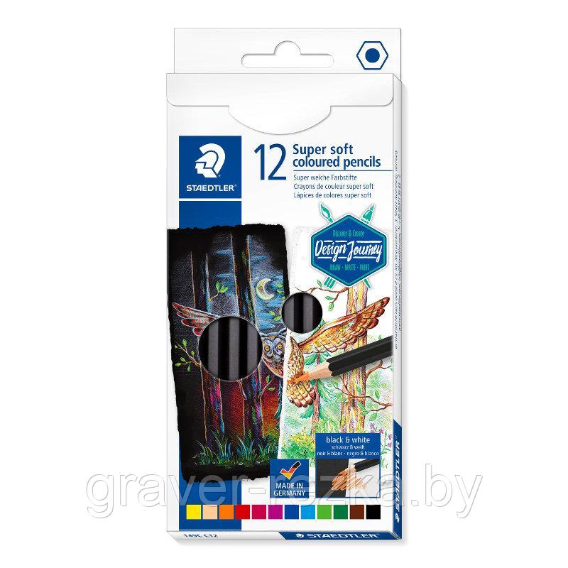 Набор цветных карандашей STAEDTLER Super soft 149C C12 - фото 1 - id-p147443950