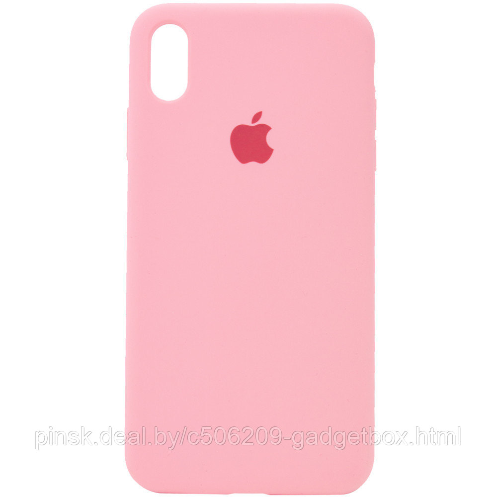 Чехол Silicone Case для Apple iPhone X / iPhone XS , #6 Light pink (Светло-розовый) - фото 1 - id-p130058051