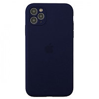 Чехол Silicone Case для Apple iPhone 11 Pro Max, #8 Dark blue (Темно-синий)