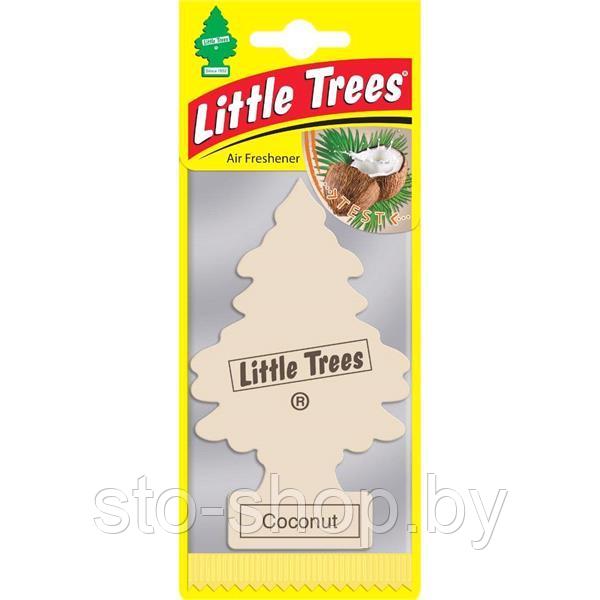 Ароматизатор для салона авто подвесной Кокос Little Trees Air Freshener Coconut (Швейцария)