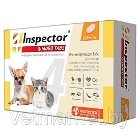 INSPECTOR Quadro Tabs для кошек и собак 0,5-2 кг. 1 таб