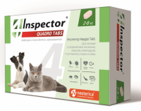 INSPECTOR Quadro Tabs для кошек и собак от 2 - 8 кг 1 таб