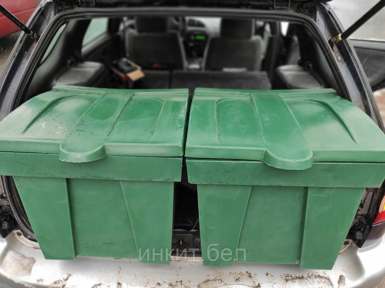 Пластиковый ящик для песка и соли 75 литров, зеленый. Цена с НДС