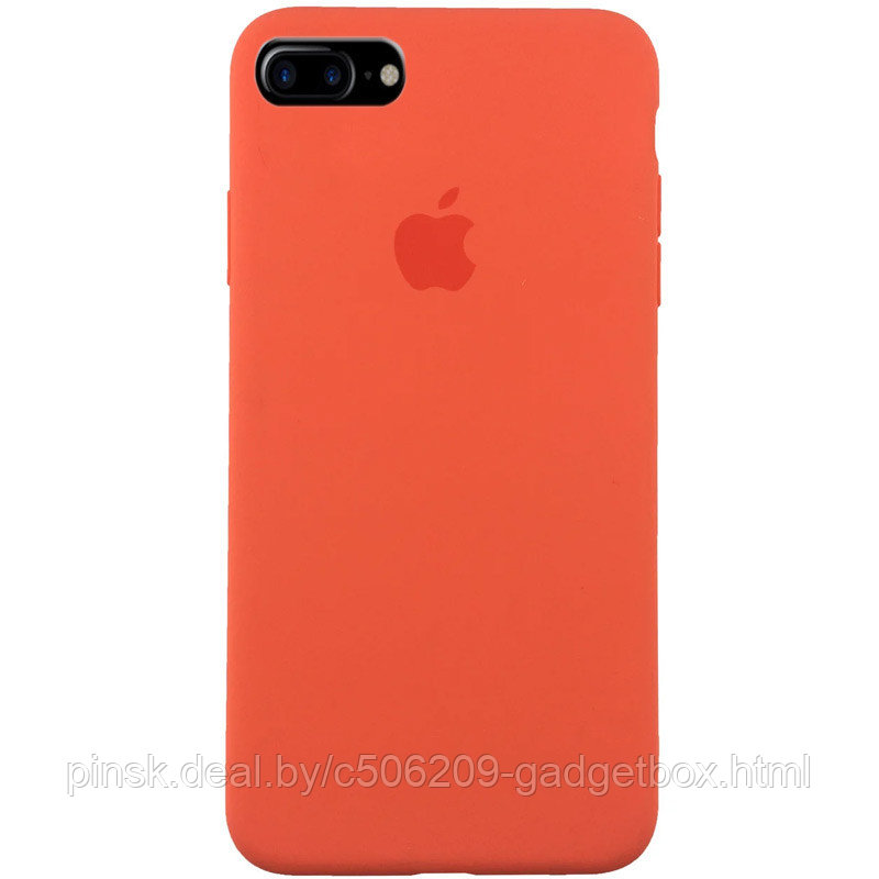 Чехол Silicone Case для Apple iPhone 7 Plus / iPhone 8 Plus, #13 Orange (Оранжевый) - фото 1 - id-p130057988