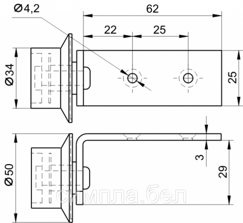 Колесная опора 425 - фото 2 - id-p147465597