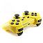 Беспроводной геймпад для PS3 Dual Shock Controller Yellow Wireless, Bluetooth, 15 кнопок, 2 стика (копия), фото 2