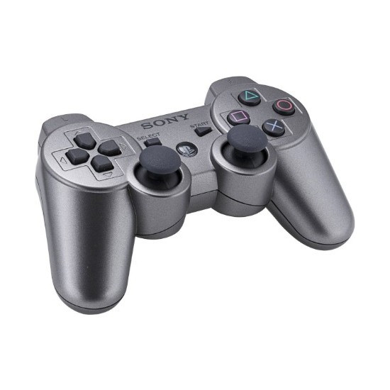 Беспроводной геймпад для PS3 Dual Shock Controller Silver Wireless, Bluetooth, 15 кнопок, 2 стика (копия) - фото 2 - id-p147469514