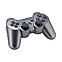 Беспроводной геймпад для PS3 Dual Shock Controller Silver Wireless, Bluetooth, 15 кнопок, 2 стика (копия), фото 2