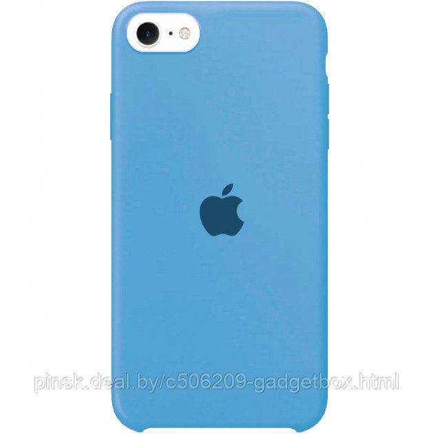 Чехол Silicone Case для Apple iPhone 7 / iPhone 8 / SE 2020, #16 Blue (Голубой) - фото 1 - id-p130057921