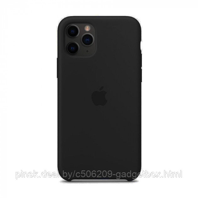 Чехол Silicone Case для Apple iPhone 11 Pro Max, #18 Black (Черный) - фото 1 - id-p146124617