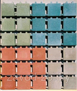 Плитка тротуарная "Квадрат-Донна" чёрный (травница)