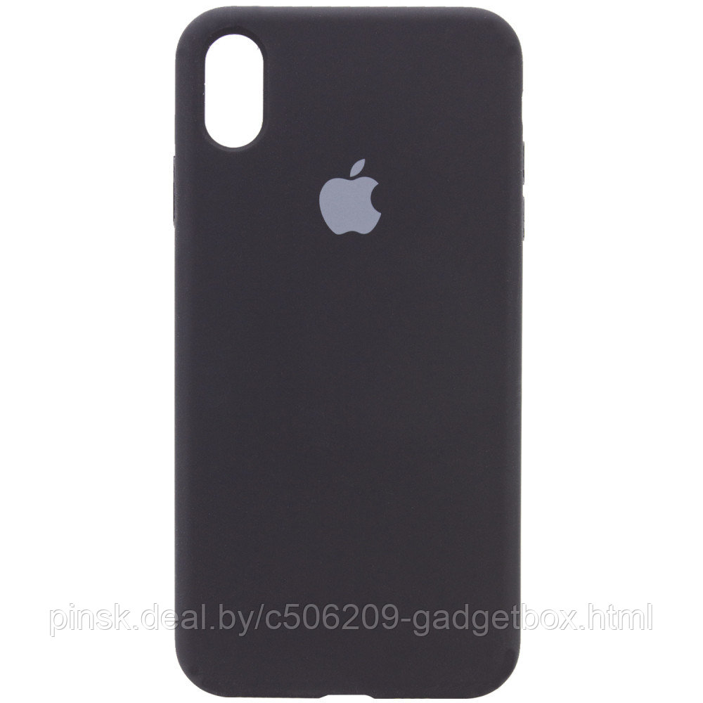 Чехол Silicone Case для Apple iPhone X Max / iPhone XS Max, #18 Black (Черный) - фото 1 - id-p130058133