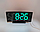 Настольные светодиодные часы DS-3621L белый, фото 4