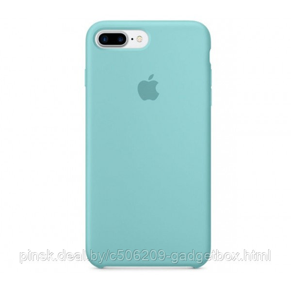 Чехол Silicone Case для Apple iPhone 7 Plus / iPhone 8 Plus, #21 Ocean blue (Океанический голубой) - фото 1 - id-p130057996