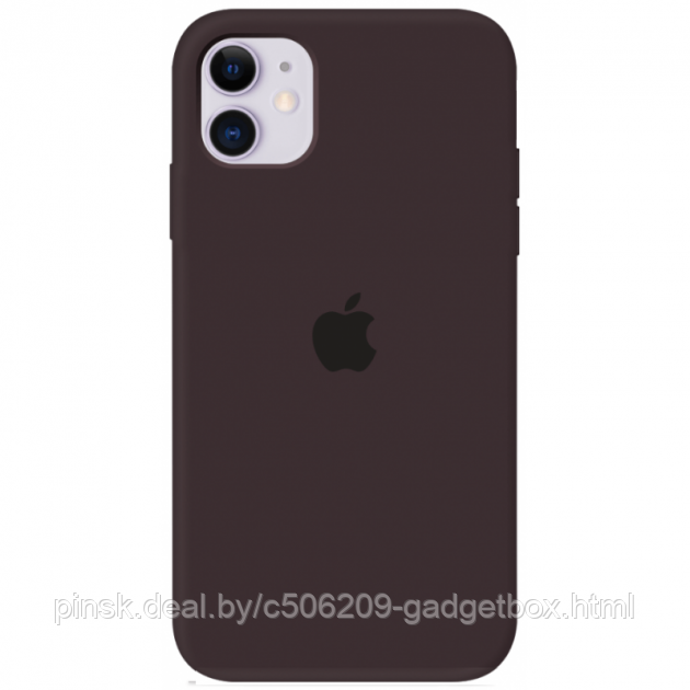 Чехол Silicone Case для Apple iPhone 11, #22 Cocoa (Шоколадный) - фото 1 - id-p146124481