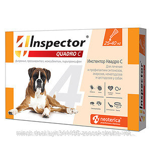 Inspector Quadro Капли для собак 25-40кг.