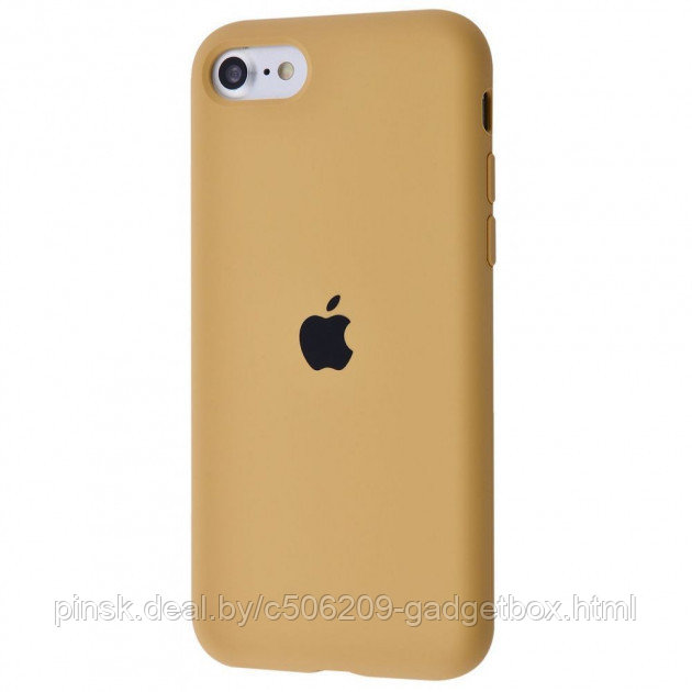 Чехол Silicone Case для Apple iPhone 7 / iPhone 8 / SE 2020, #28 Gold (Горчичный) - фото 1 - id-p130057933