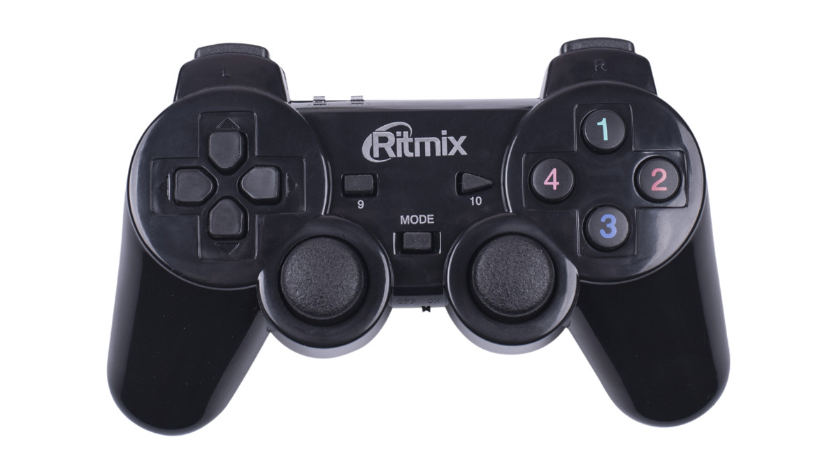 Беспроводной геймпад RITMIX GP-020WPS Black, радио 2,4GHz, PC, PS2, PS3 - фото 2 - id-p147483444