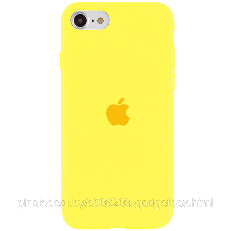 Чехол Silicone Case для Apple iPhone 7 / iPhone 8 / SE 2020, #32 Flash (Желтый неон) - фото 1 - id-p130057937
