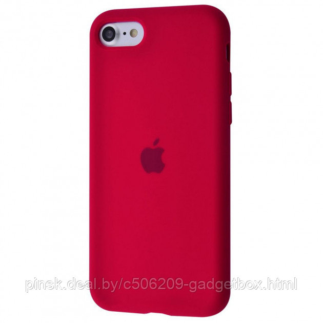 Чехол Silicone Case для Apple iPhone 7 / iPhone 8 / SE 2020, #33 Cherry (Темно-красный) - фото 1 - id-p130057938