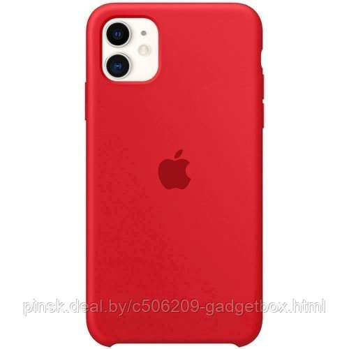 Чехол Silicone Case для Apple iPhone 11, #39 Red raspberry (Малиновый) - фото 1 - id-p146124498