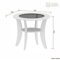 Стол журнальный Лотос 2 фабрика Кортекс-Мебель (варианты цвета), фото 2
