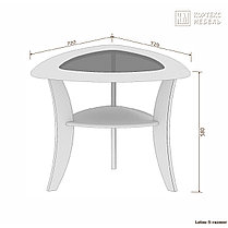 Стол журнальный Лотос 5 фабрика Кортекс-Мебель (варианты цвета), фото 3