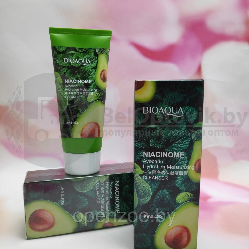 Пенка для умывания c экстрактом авокадо и никотинамидом Bioaqua Niacinome Avocado Hydration Moisturizing - фото 10 - id-p147513955