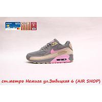 Nike Air Max 90 Grey/Pink, фото 1