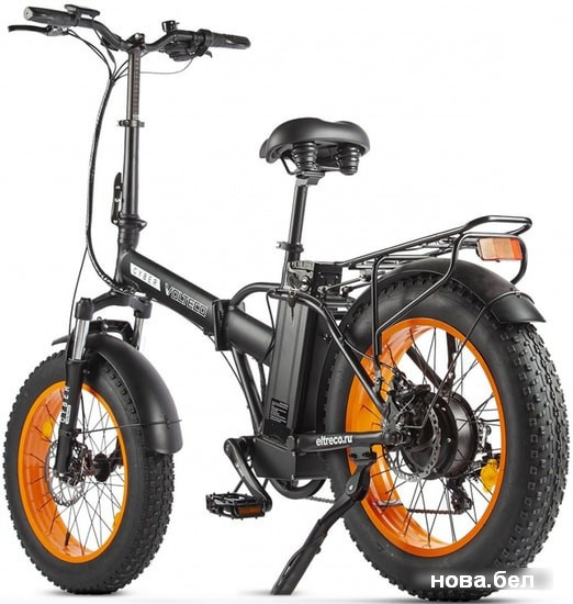 Электровелосипед Volteco Cyber 2020 (черный/оранжевый) - фото 3 - id-p147553892