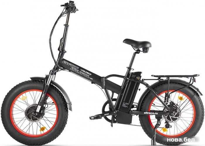 Электровелосипед Volteco Bad Dual 2020 (черный/красный) - фото 4 - id-p147553893