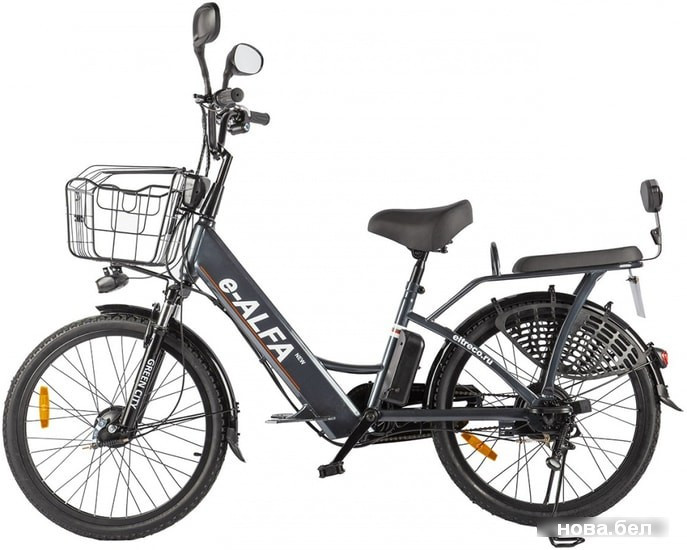 Электровелосипед Eltreco Green City E-Alfa New 2020 (черный) - фото 3 - id-p147553901