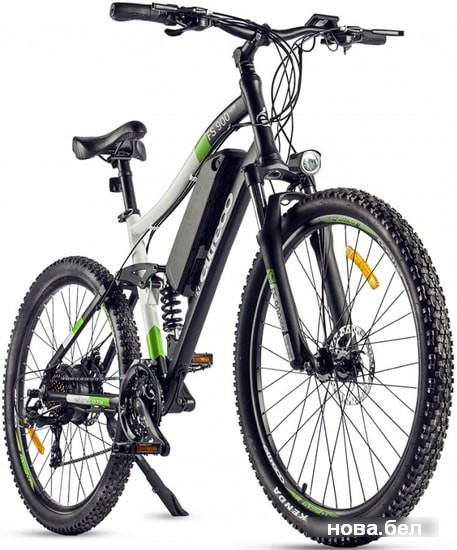 Электровелосипед Eltreco FS-900 2020 (черный/зеленый) - фото 2 - id-p147553902