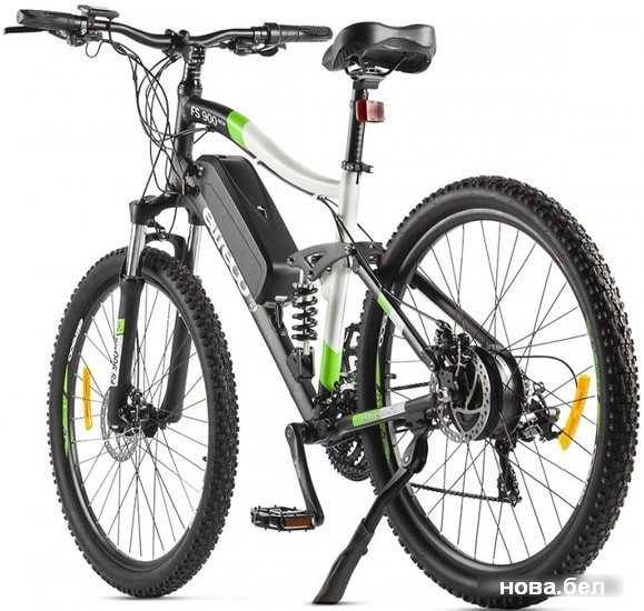 Электровелосипед Eltreco FS-900 2020 (черный/зеленый) - фото 3 - id-p147553902
