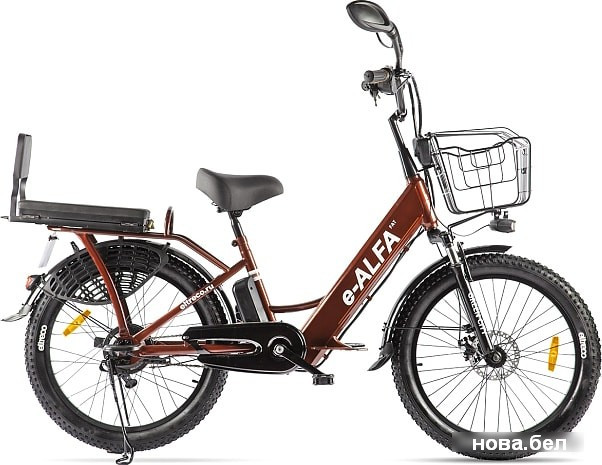 Электровелосипед Eltreco Green City E-Alfa Fat 2020 (коричневый), фото 1