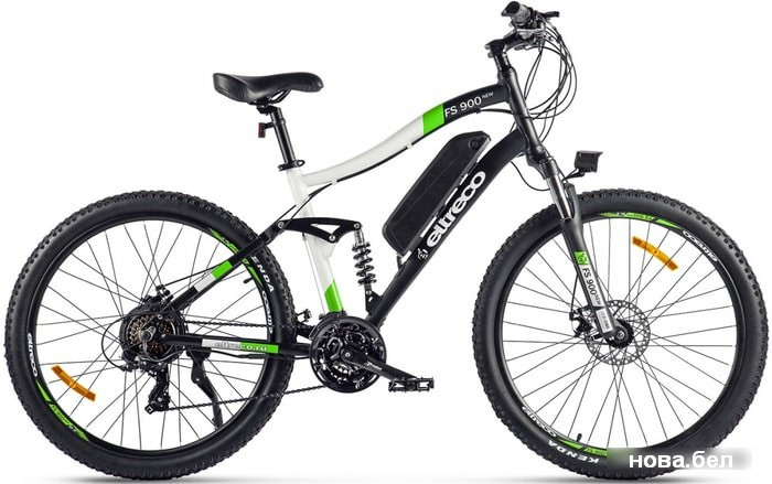 Электровелосипед Eltreco FS-900 2020 (зеленый/белый) - фото 1 - id-p147553906