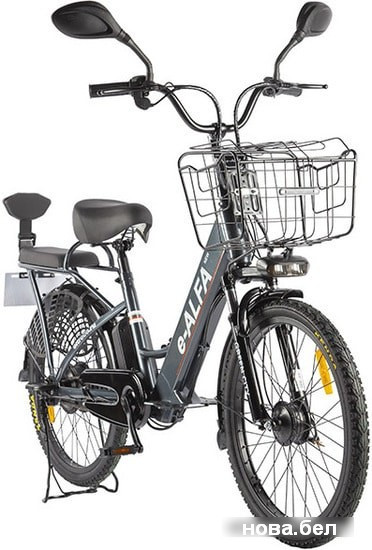 Электровелосипед Eltreco Green City E-Alfa New 2020 (темно-серый) - фото 2 - id-p147553907